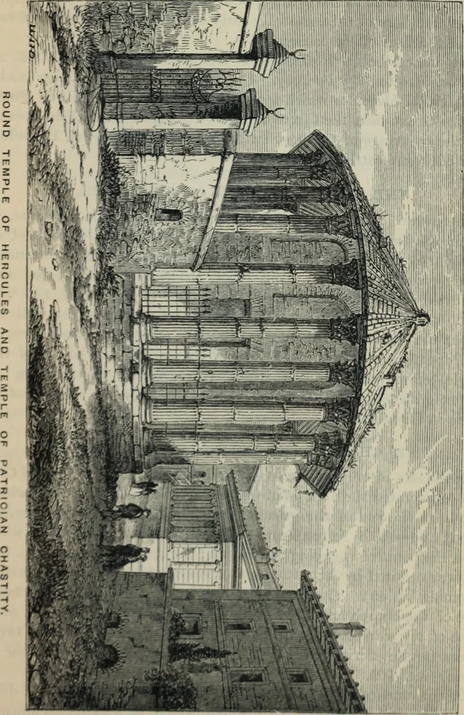 An illustration from Rambles in Rome; an archÃ¦ological and historical guide to the museums, galleries, villas, churches, and antiquities of Rome and the Campagna, 1887, leaf 246