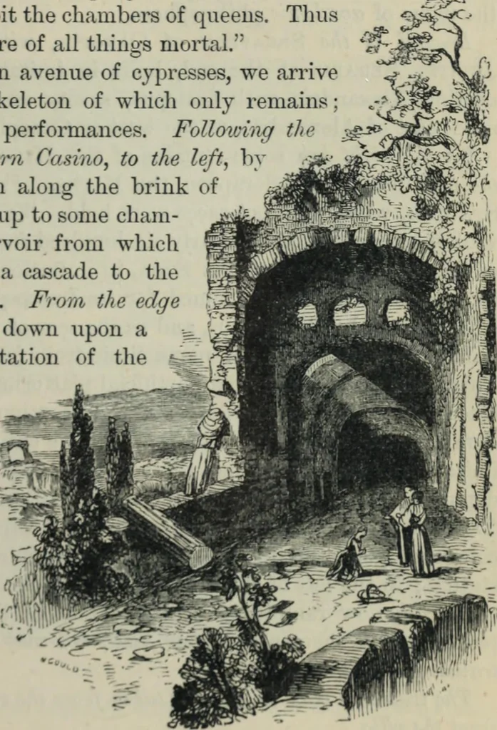 An illustration from Rambles in Rome; an archÃ¦ological and historical guide to the museums, galleries, villas, churches, and antiquities of Rome and the Campagna, 1887, leaf 366