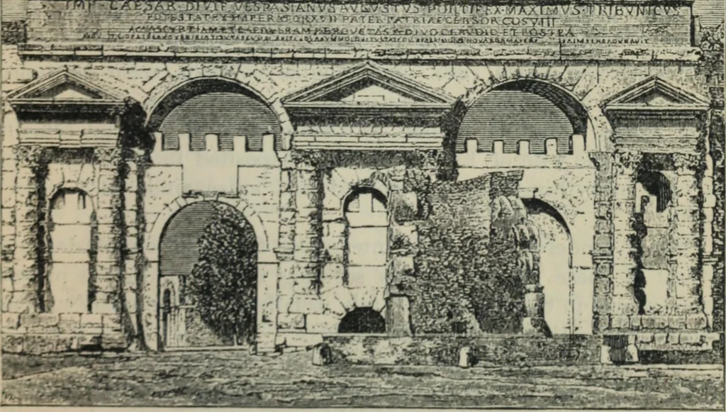 An illustration from Rambles in Rome; an archÃ¦ological and historical guide to the museums, galleries, villas, churches, and antiquities of Rome and the Campagna, 1887, leaf 368
