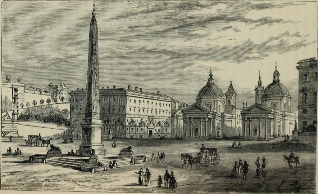 An illustration from Rambles in Rome; an archÃ¦ological and historical guide to the museums, galleries, villas, churches, and antiquities of Rome and the Campagna, 1887, leaf 46