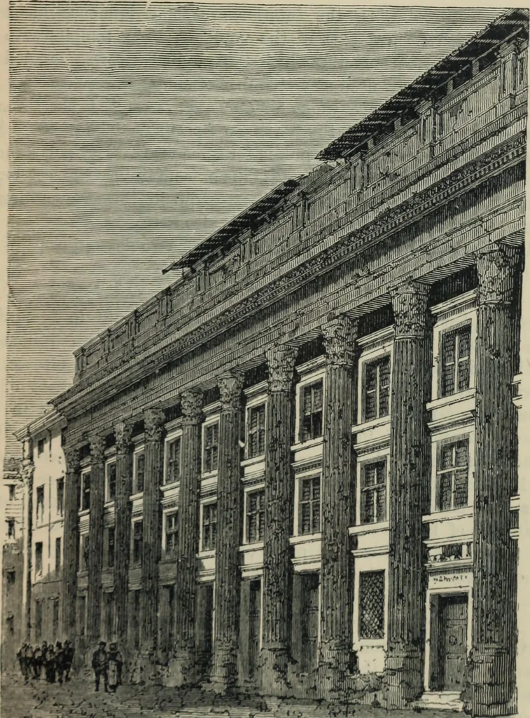 An illustration from Rambles in Rome; an archÃ¦ological and historical guide to the museums, galleries, villas, churches, and antiquities of Rome and the Campagna, 1887, leaf 52