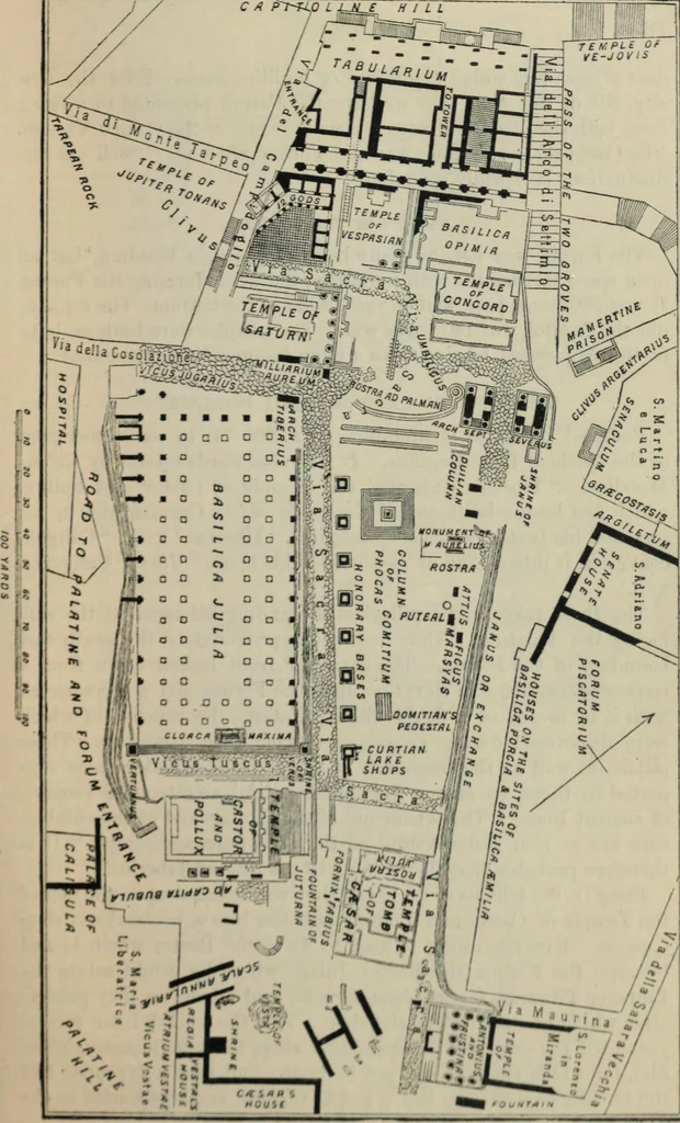 An illustration from Rambles in Rome; an archÃ¦ological and historical guide to the museums, galleries, villas, churches, and antiquities of Rome and the Campagna, 1887, leaf 60