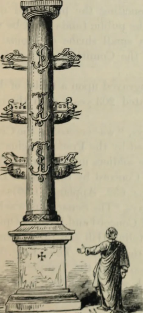 An illustration from Rambles in Rome; an archÃ¦ological and historical guide to the museums, galleries, villas, churches, and antiquities of Rome and the Campagna, 1887, leaf 68