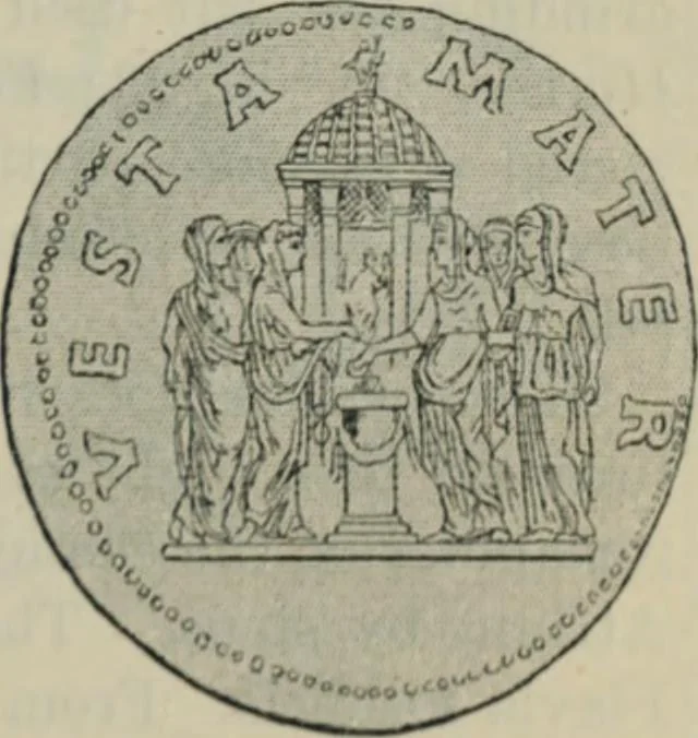 An illustration from Rambles in Rome; an archÃ¦ological and historical guide to the museums, galleries, villas, churches, and antiquities of Rome and the Campagna, 1887, leaf 94