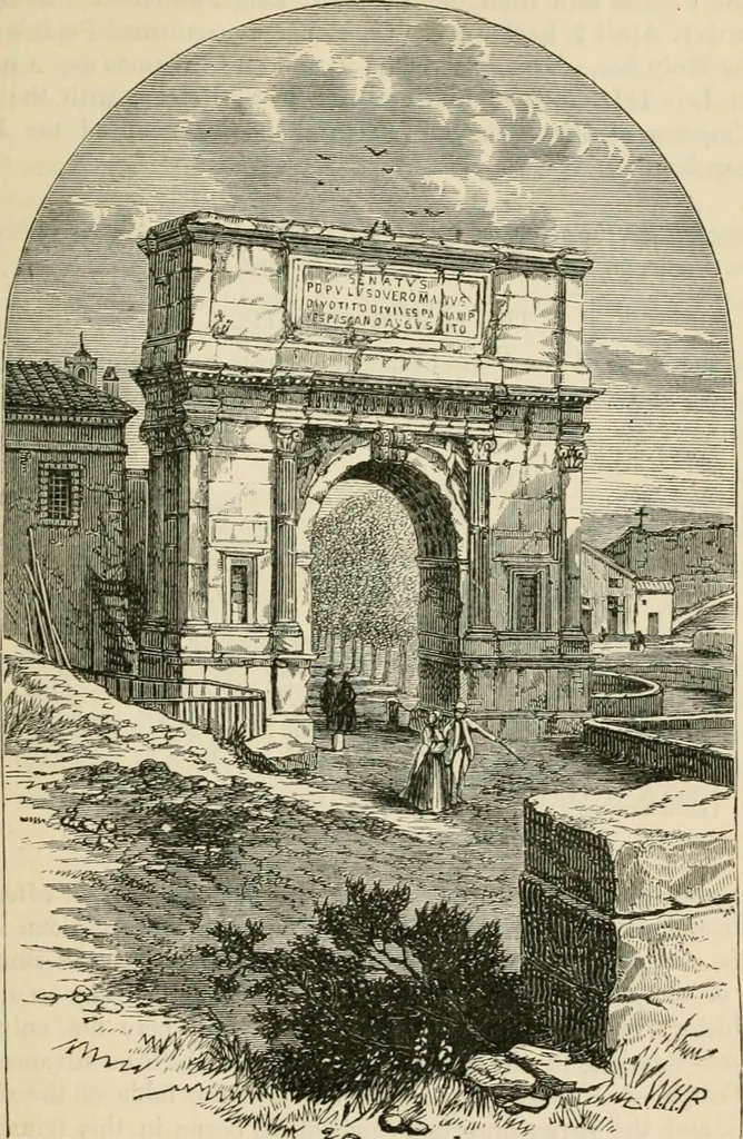 An illustration from Rambles in Rome : an archæological and historical guide to the museums, galleries, villas, churches, and antiquities of Rome and the Campagna, 1887, leaf 130