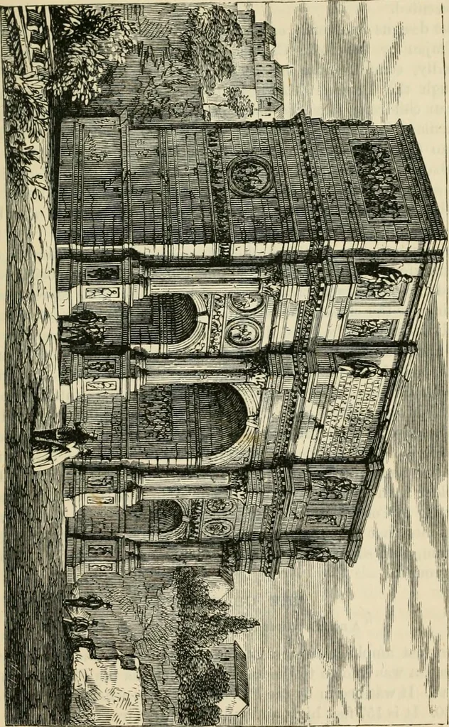 An illustration from Rambles in Rome : an archæological and historical guide to the museums, galleries, villas, churches, and antiquities of Rome and the Campagna, 1887, leaf 136