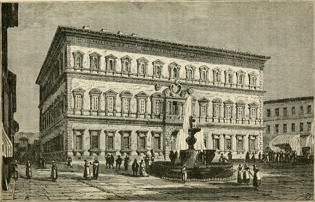 An illustration from Rambles in Rome : an archæological and historical guide to the museums, galleries, villas, churches, and antiquities of Rome and the Campagna, 1887, leaf 186