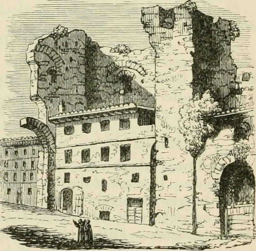 An illustration from Rambles in Rome : an archæological and historical guide to the museums, galleries, villas, churches, and antiquities of Rome and the Campagna, 1887, leaf 200