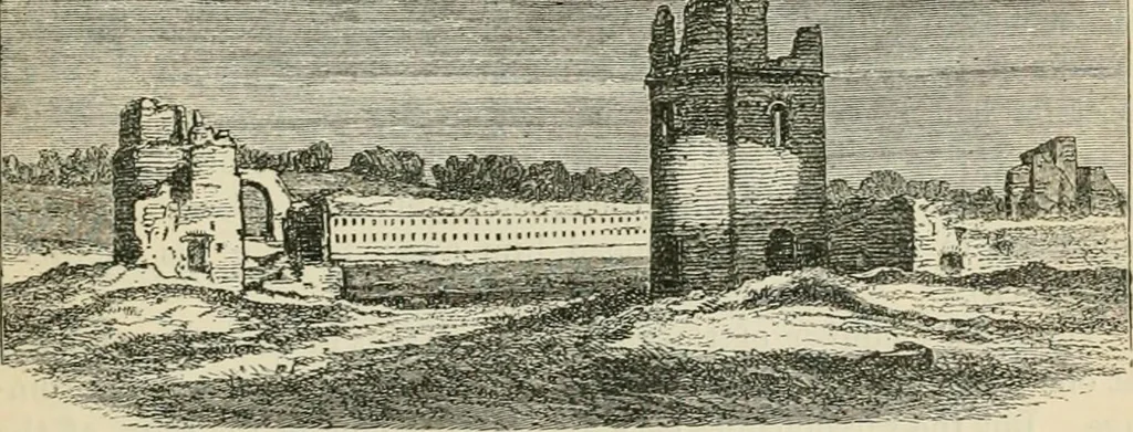 An illustration from Rambles in Rome : an archæological and historical guide to the museums, galleries, villas, churches, and antiquities of Rome and the Campagna, 1887, leaf 338