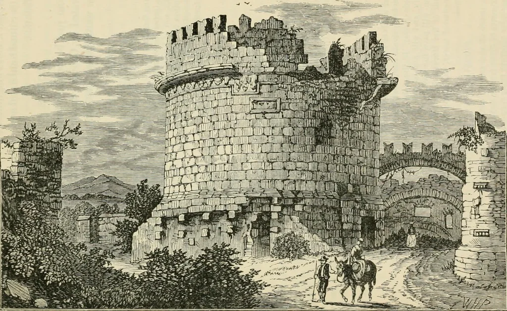 An illustration from Rambles in Rome : an archæological and historical guide to the museums, galleries, villas, churches, and antiquities of Rome and the Campagna, 1887, leaf 340