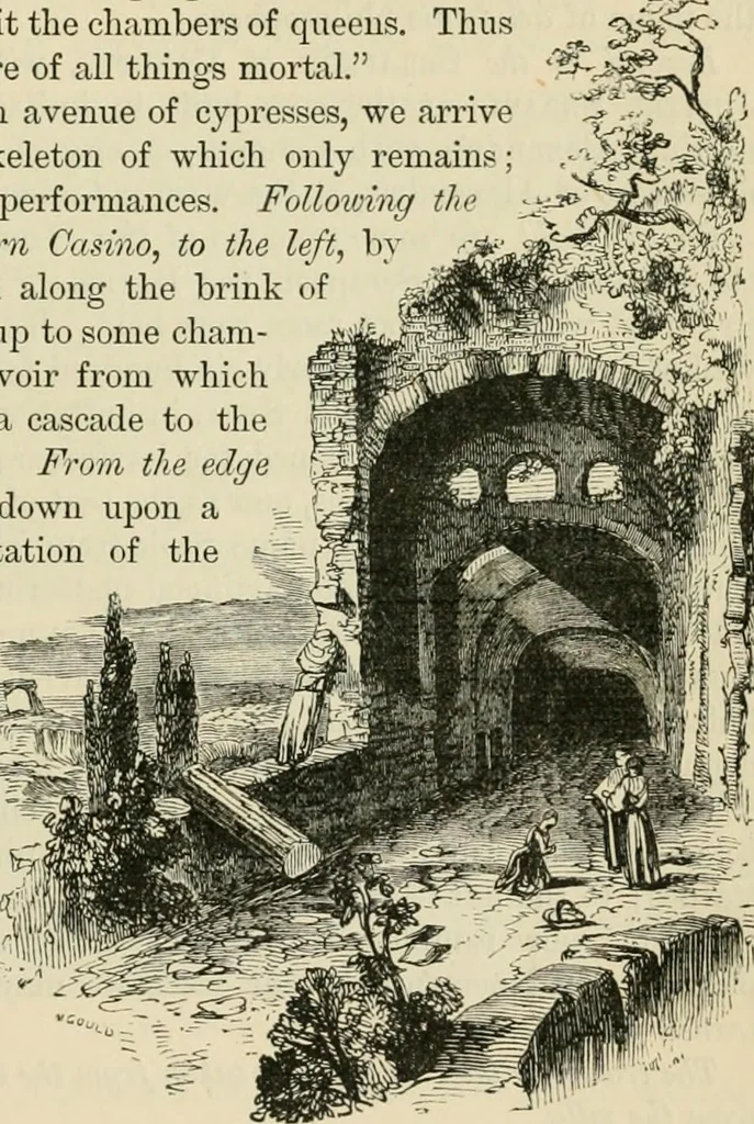 An illustration from Rambles in Rome : an archæological and historical guide to the museums, galleries, villas, churches, and antiquities of Rome and the Campagna, 1887, leaf 366