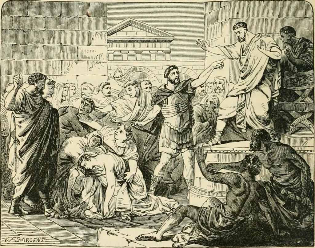 An illustration from Rambles in Rome : an archæological and historical guide to the museums, galleries, villas, churches, and antiquities of Rome and the Campagna, 1887, leaf 77