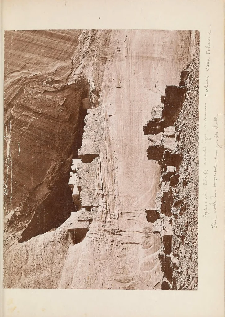 An illustration from Random records of a lifetime, 1846-1931 [actually 1932] volume IV, Part II, The cliff dwellers, 1875, leaf 125