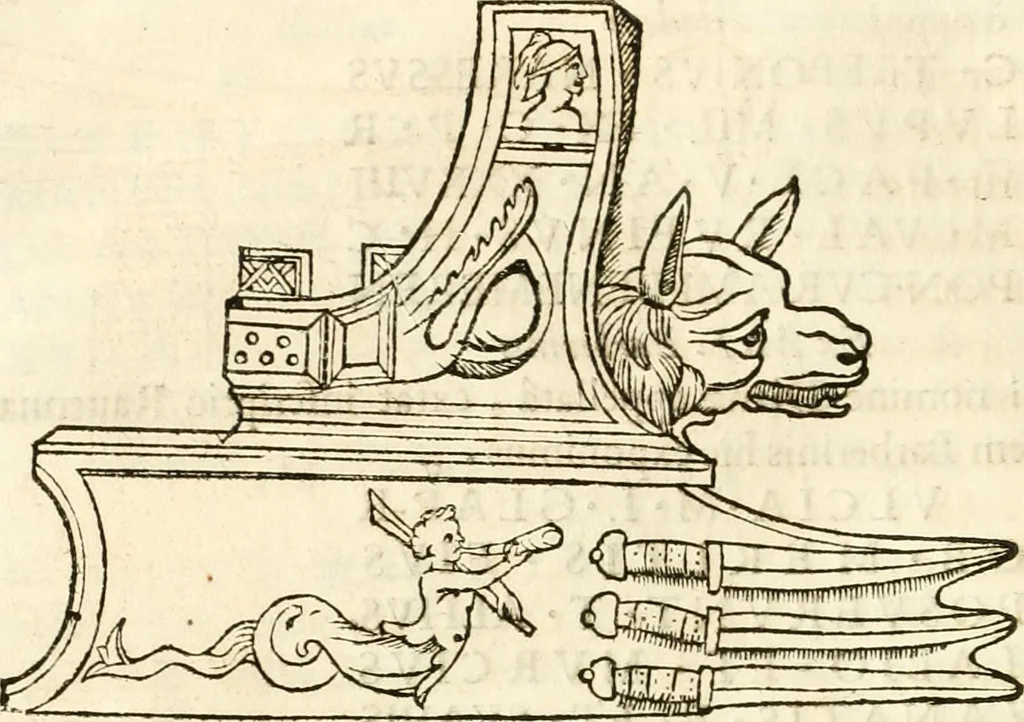 An illustration from Raphaelis Fabretti Gasparis F. Vrbinatis De columna Traiani syntagma : accesserunt explicatio veteris tabellae anaglyphae Homer Iliadem atque ex Stesichoro, Arctino et Lesche Ilii excidium continentis & emissarii lacus Fucini descriptio, 1683, leaf 123