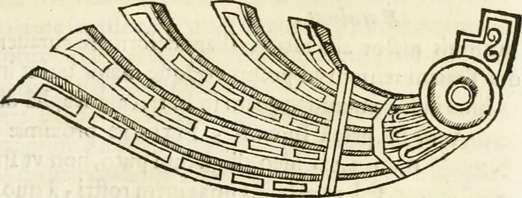 An illustration from Raphaelis Fabretti Gasparis F. Vrbinatis De columna Traiani syntagma : accesserunt explicatio veteris tabellae anaglyphae Homer Iliadem atque ex Stesichoro, Arctino et Lesche Ilii excidium continentis & emissarii lacus Fucini descriptio, 1683, leaf 124