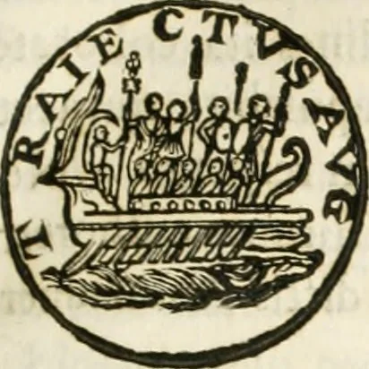 An illustration from Raphaelis Fabretti Gasparis F. Vrbinatis De columna Traiani syntagma : accesserunt explicatio veteris tabellae anaglyphae Homer Iliadem atque ex Stesichoro, Arctino et Lesche Ilii excidium continentis & emissarii lacus Fucini descriptio, 1683, leaf 140