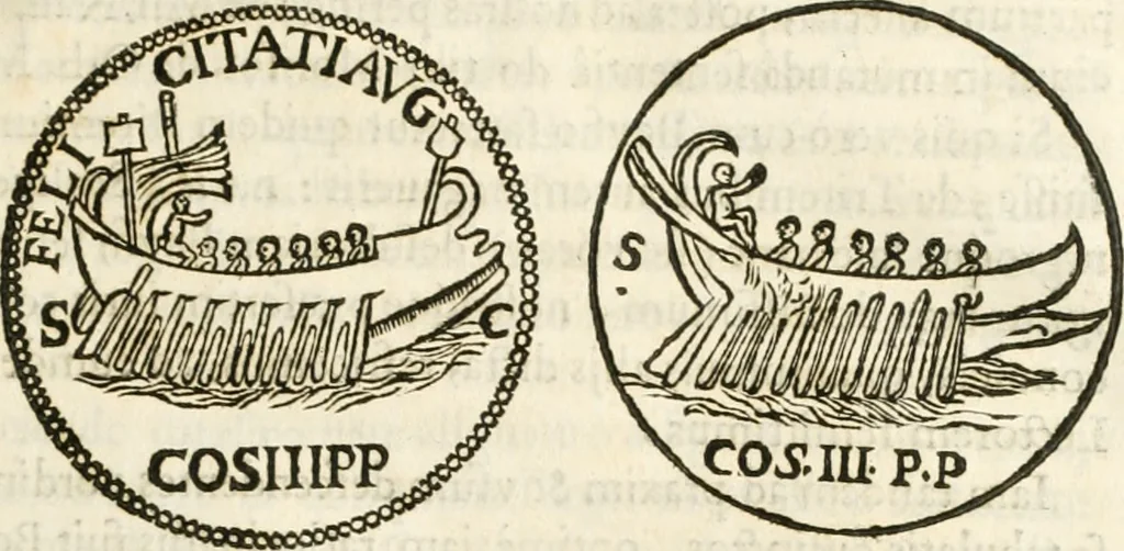An illustration from Raphaelis Fabretti Gasparis F. Vrbinatis De columna Traiani syntagma : accesserunt explicatio veteris tabellae anaglyphae Homer Iliadem atque ex Stesichoro, Arctino et Lesche Ilii excidium continentis & emissarii lacus Fucini descriptio, 1683, leaf 140
