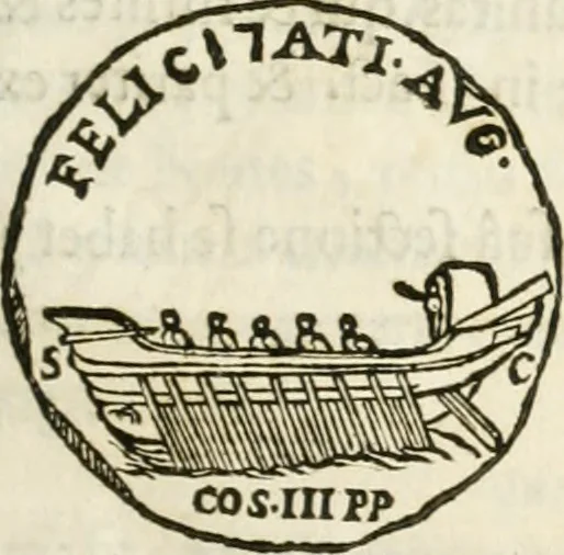 An illustration from Raphaelis Fabretti Gasparis F. Vrbinatis De columna Traiani syntagma : accesserunt explicatio veteris tabellae anaglyphae Homer Iliadem atque ex Stesichoro, Arctino et Lesche Ilii excidium continentis & emissarii lacus Fucini descriptio, 1683, leaf 140