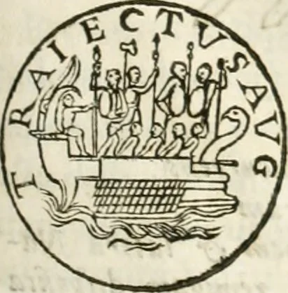 An illustration from Raphaelis Fabretti Gasparis F. Vrbinatis De columna Traiani syntagma : accesserunt explicatio veteris tabellae anaglyphae Homer Iliadem atque ex Stesichoro, Arctino et Lesche Ilii excidium continentis & emissarii lacus Fucini descriptio, 1683, leaf 140