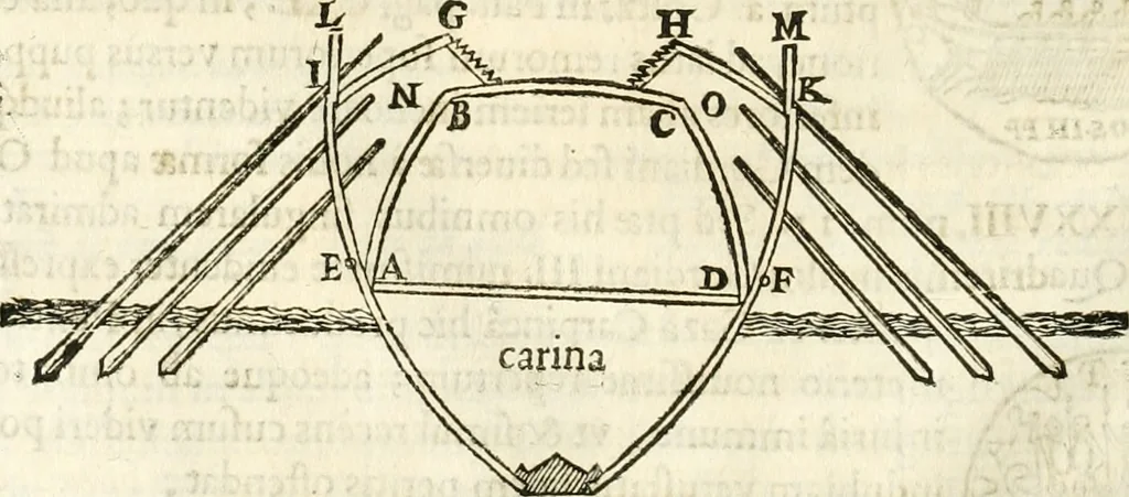 An illustration from Raphaelis Fabretti Gasparis F. Vrbinatis De columna Traiani syntagma : accesserunt explicatio veteris tabellae anaglyphae Homer Iliadem atque ex Stesichoro, Arctino et Lesche Ilii excidium continentis & emissarii lacus Fucini descriptio, 1683, leaf 141