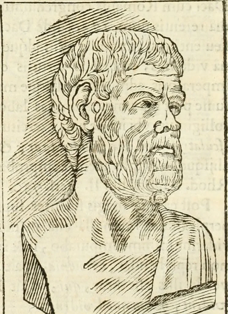 An illustration from Raphaelis Fabretti Gasparis F. Vrbinatis De columna Traiani syntagma : accesserunt explicatio veteris tabellae anaglyphae Homer Iliadem atque ex Stesichoro, Arctino et Lesche Ilii excidium continentis & emissarii lacus Fucini descriptio, 1683, leaf 23