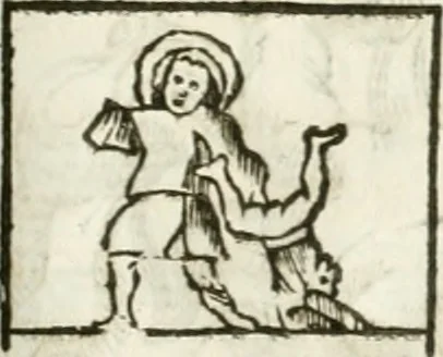 An illustration from Raphaelis Fabretti Gasparis F. Vrbinatis De columna Traiani syntagma : accesserunt explicatio veteris tabellae anaglyphae Homer Iliadem atque ex Stesichoro, Arctino et Lesche Ilii excidium continentis & emissarii lacus Fucini descriptio, 1683, leaf 310