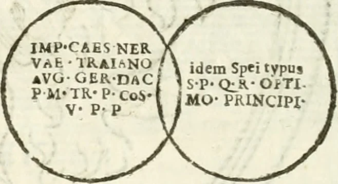 An illustration from Raphaelis Fabretti Gasparis F. Vrbinatis De columna Traiani syntagma : accesserunt explicatio veteris tabellae anaglyphae Homer Iliadem atque ex Stesichoro, Arctino et Lesche Ilii excidium continentis & emissarii lacus Fucini descriptio, 1683, leaf 313