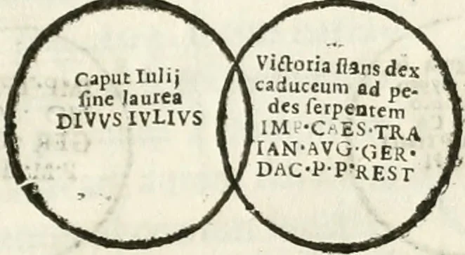 An illustration from Raphaelis Fabretti Gasparis F. Vrbinatis De columna Traiani syntagma : accesserunt explicatio veteris tabellae anaglyphae Homer Iliadem atque ex Stesichoro, Arctino et Lesche Ilii excidium continentis & emissarii lacus Fucini descriptio, 1683, leaf 314