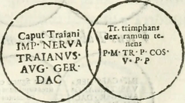 An illustration from Raphaelis Fabretti Gasparis F. Vrbinatis De columna Traiani syntagma : accesserunt explicatio veteris tabellae anaglyphae Homer Iliadem atque ex Stesichoro, Arctino et Lesche Ilii excidium continentis & emissarii lacus Fucini descriptio, 1683, leaf 316
