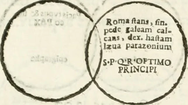 An illustration from Raphaelis Fabretti Gasparis F. Vrbinatis De columna Traiani syntagma : accesserunt explicatio veteris tabellae anaglyphae Homer Iliadem atque ex Stesichoro, Arctino et Lesche Ilii excidium continentis & emissarii lacus Fucini descriptio, 1683, leaf 318