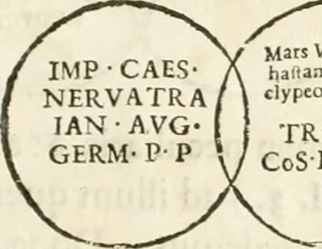 An illustration from Raphaelis Fabretti Gasparis F. Vrbinatis De columna Traiani syntagma : accesserunt explicatio veteris tabellae anaglyphae Homer Iliadem atque ex Stesichoro, Arctino et Lesche Ilii excidium continentis & emissarii lacus Fucini descriptio, 1683, leaf 320