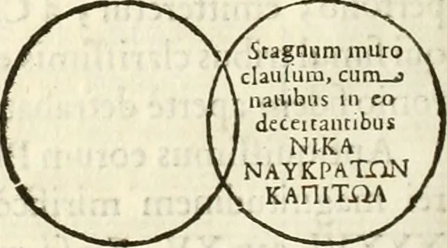 An illustration from Raphaelis Fabretti Gasparis F. Vrbinatis De columna Traiani syntagma : accesserunt explicatio veteris tabellae anaglyphae Homer Iliadem atque ex Stesichoro, Arctino et Lesche Ilii excidium continentis & emissarii lacus Fucini descriptio, 1683, leaf 405