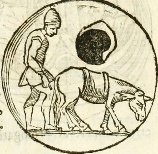 An illustration from Raphaelis Fabretti Gasparis F. Vrbinatis De columna Traiani syntagma : accesserunt explicatio veteris tabellae anaglyphae Homer Iliadem atque ex Stesichoro, Arctino et Lesche Ilii excidium continentis & emissarii lacus Fucini descriptio, 1683, leaf 493
