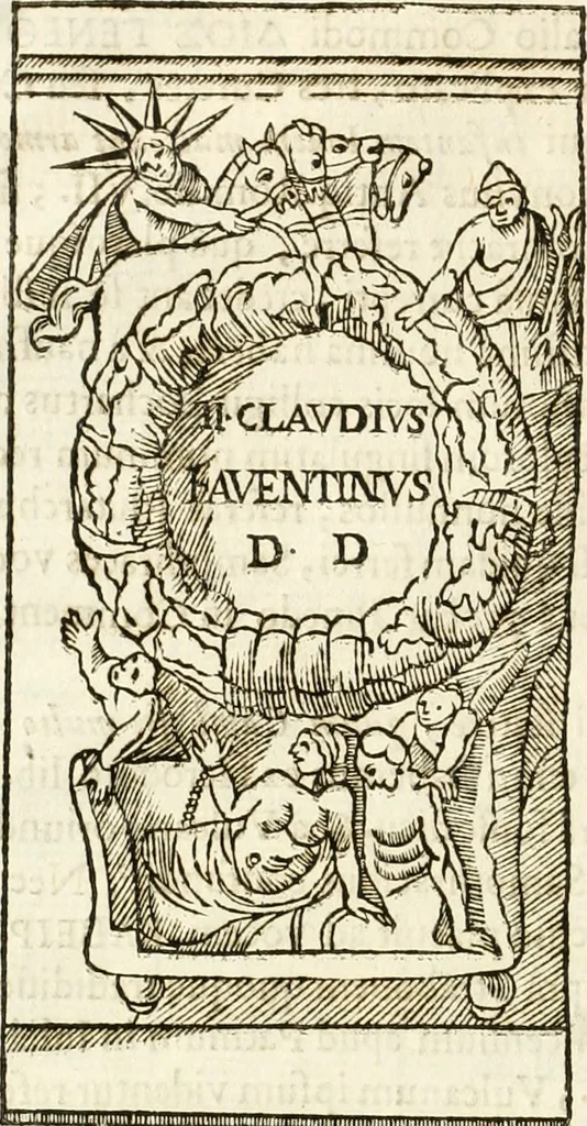 An illustration from Raphaelis Fabretti Gasparis F. Vrbinatis De columna Traiani syntagma : accesserunt explicatio veteris tabellae anaglyphae Homer Iliadem atque ex Stesichoro, Arctino et Lesche Ilii excidium continentis & emissarii lacus Fucini descriptio, 1683, leaf 89