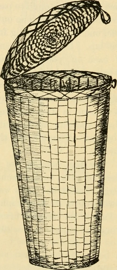 An illustration from Raphia and reed weaving, including also cardboard and paper construction; a practical course for primary and elementary schools, 1901, leaf 119