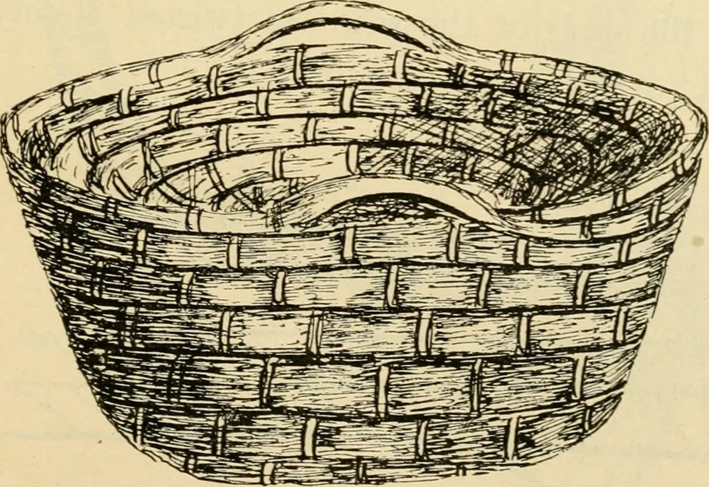 An illustration from Raphia and reed weaving, including also cardboard and paper construction; a practical course for primary and elementary schools, 1901, leaf 120