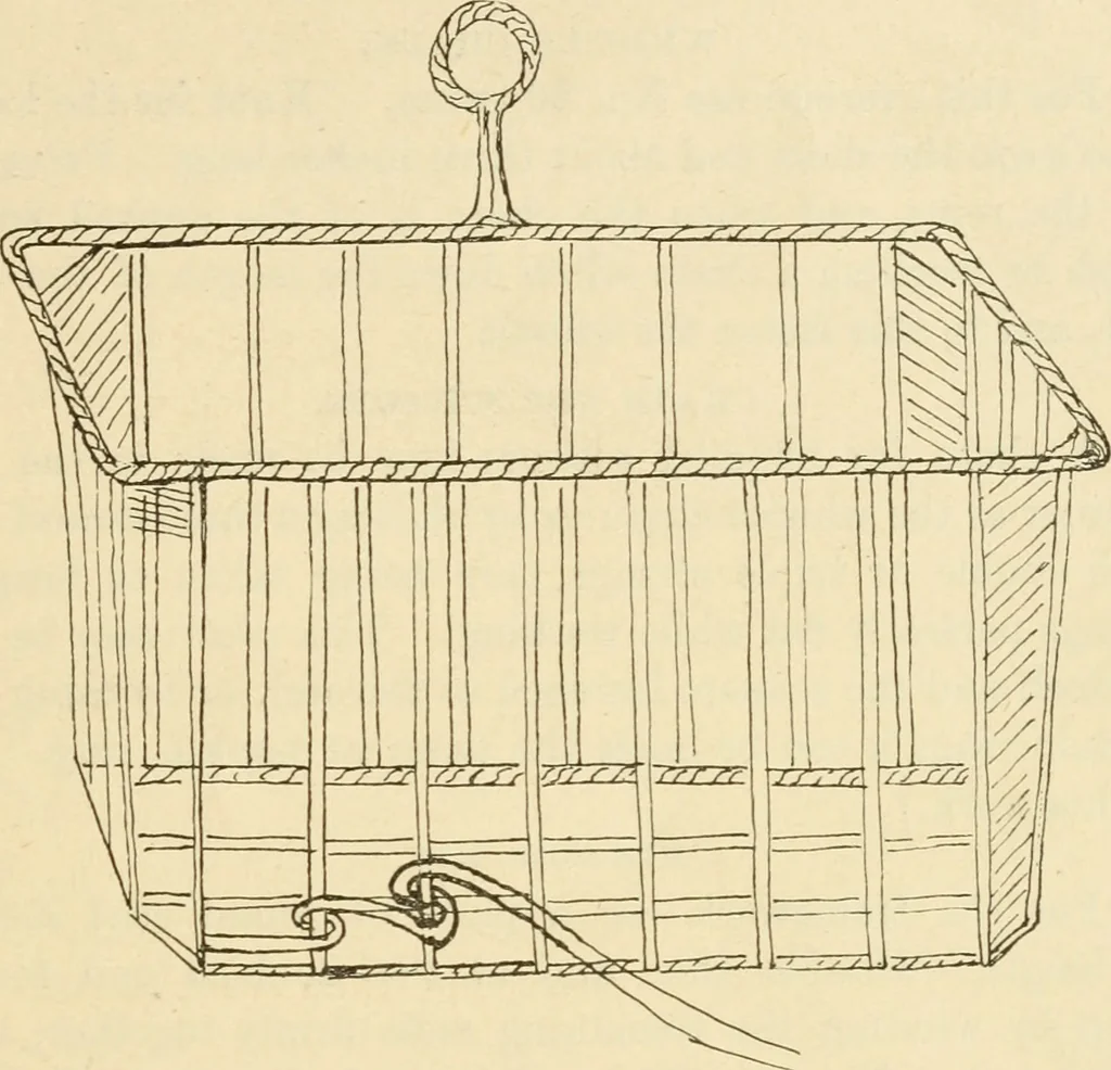 An illustration from Raphia and reed weaving, including also cardboard and paper construction; a practical course for primary and elementary schools, 1901, leaf 134