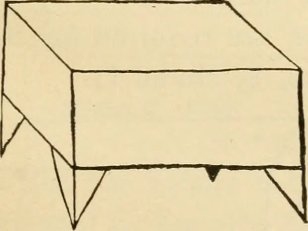 An illustration from Raphia and reed weaving, including also cardboard and paper construction; a practical course for primary and elementary schools, 1901, leaf 14