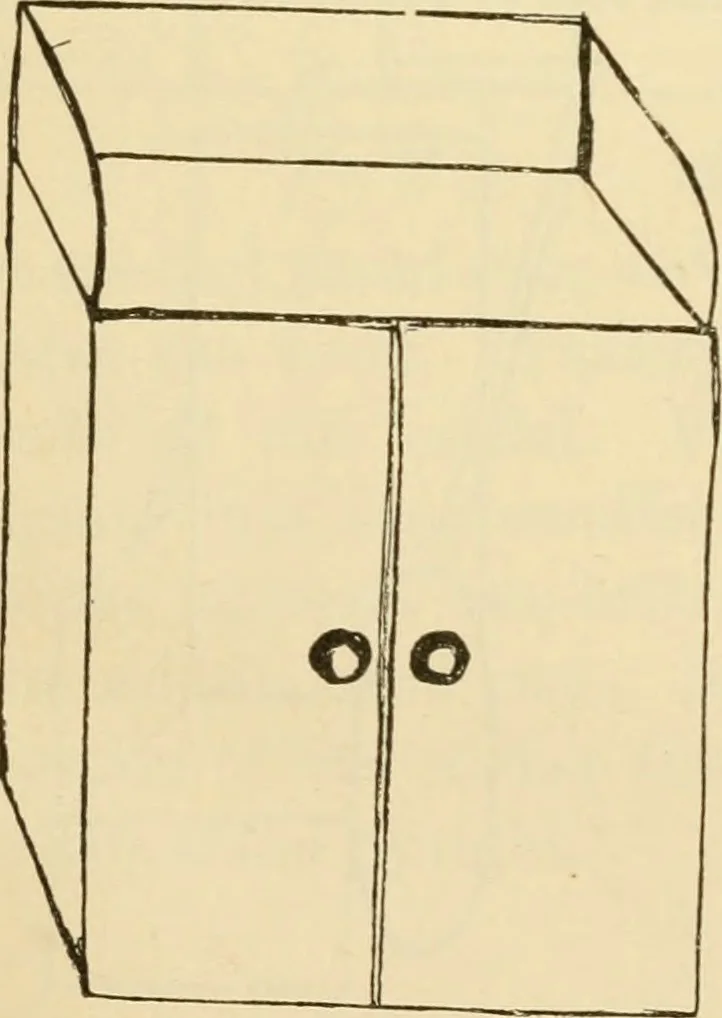 An illustration from Raphia and reed weaving, including also cardboard and paper construction; a practical course for primary and elementary schools, 1901, leaf 34