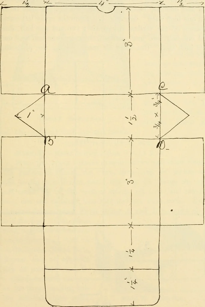 An illustration from Raphia and reed weaving, including also cardboard and paper construction; a practical course for primary and elementary schools, 1901, leaf 86