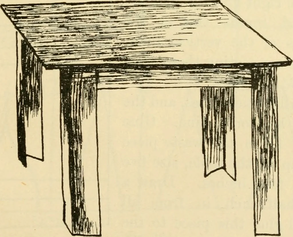 An illustration from Raphia and reed weaving, including also cardboard and paper construction; a practical course for primary and elementary schools, 1901, leaf 92