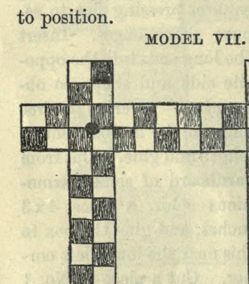An illustration from Raphia and reed weaving, including also cardboard and paper construction; a practical course for primary and elementary schools, 1914, leaf 26