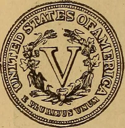 An illustration from Rare American coins: their description, and past and present fictitious values, 1887, leaf 13