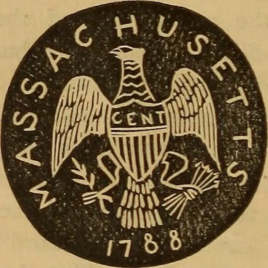 An illustration from Rare American coins: their description, and past and present fictitious values, 1887, leaf 19