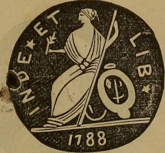 An illustration from Rare American coins: their description, and past and present fictitious values, 1887, leaf 20