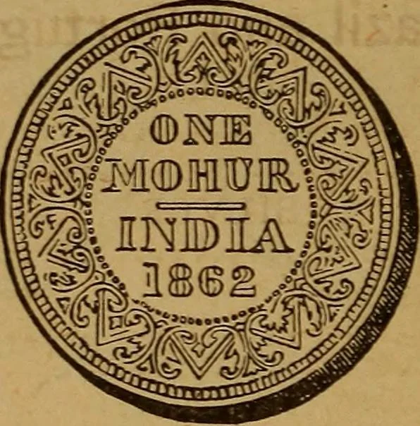An illustration from The rare coins of America, England, Ireland, Scotland, France, Germany, and Spain ... a complete list of and prices paid for rare American ... coins, fractional currency, colonial, continental and Confederate paper money; a list of all counterfeit U. S. Treasury and national bank notes and Canadian banks notes, and how to detect them; the market value of all nations' coins and bank notes in U.S. money; a list of and prices paid for rare English, Irish, Scotch, French, German and Spanish coins. Illustrated with about 150 cuts, 1889, leaf 169