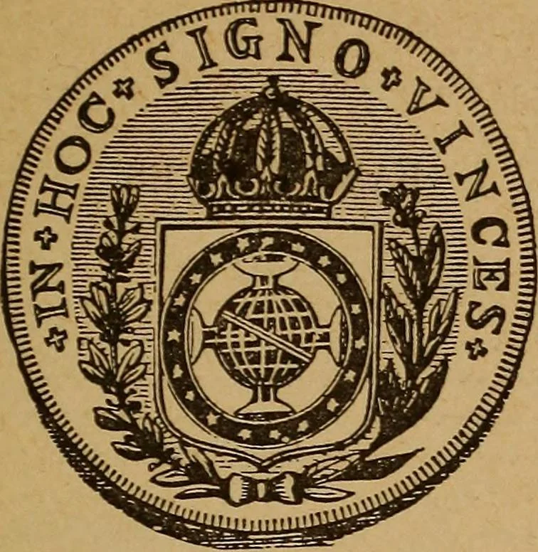 An illustration from The rare coins of America, England, Ireland, Scotland, France, Germany, and Spain ... a complete list of and prices paid for rare American ... coins, fractional currency, colonial, continental and Confederate paper money; a list of all counterfeit U. S. Treasury and national bank notes and Canadian banks notes, and how to detect them; the market value of all nations' coins and bank notes in U.S. money; a list of and prices paid for rare English, Irish, Scotch, French, German and Spanish coins. Illustrated with about 150 cuts, 1889, leaf 170