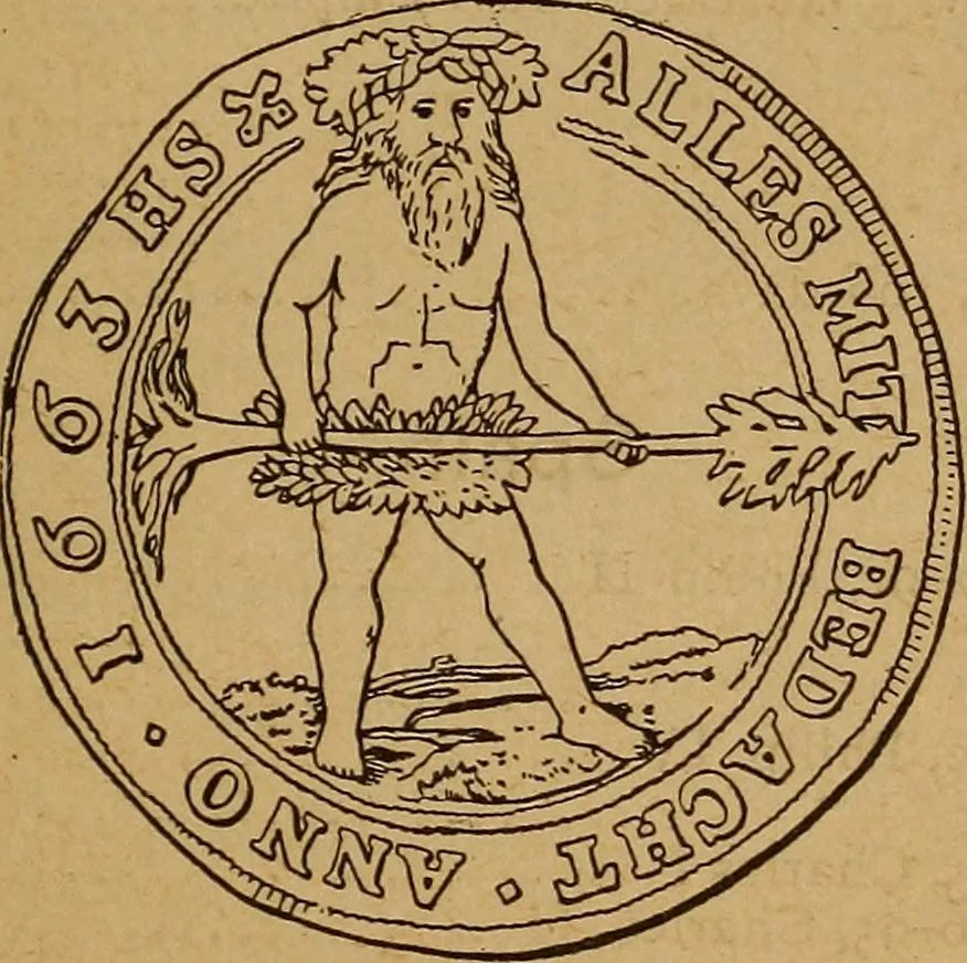 An illustration from The rare coins of America, England, Ireland, Scotland, France, Germany, and Spain ... a complete list of and prices paid for rare American ... coins, fractional currency, colonial, continental and Confederate paper money; a list of all counterfeit U. S. Treasury and national bank notes and Canadian banks notes, and how to detect them; the market value of all nations' coins and bank notes in U.S. money; a list of and prices paid for rare English, Irish, Scotch, French, German and Spanish coins. Illustrated with about 150 cuts, 1889, leaf 194