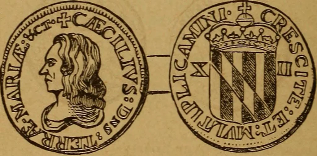 An illustration from The rare coins of America, England, Ireland, Scotland, France, Germany, and Spain ... a complete list of and prices paid for rare American ... coins, fractional currency, colonial, continental and Confederate paper money; a list of all counterfeit U. S. Treasury and national bank notes and Canadian banks notes, and how to detect them; the market value of all nations' coins and bank notes in U.S. money; a list of and prices paid for rare English, Irish, Scotch, French, German and Spanish coins. Illustrated with about 150 cuts, 1889, leaf 23