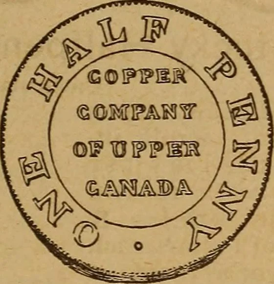 An illustration from The rare coins of America, England, Ireland, Scotland, France, Germany, and Spain ... a complete list of and prices paid for rare American ... coins, fractional currency, colonial, continental and Confederate paper money; a list of all counterfeit U. S. Treasury and national bank notes and Canadian banks notes, and how to detect them; the market value of all nations' coins and bank notes in U.S. money; a list of and prices paid for rare English, Irish, Scotch, French, German and Spanish coins. Illustrated with about 150 cuts, 1889, leaf 44